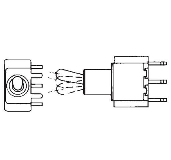 Switch Toggle ON ON ON SP3T Large Lever Solder Lug 6A 250VAC 28VDC Panel Mount with Threads