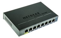 Netgear 8 port Desktop, Wall Mount Network Switch
