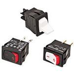 Panel Mount Curved Rocker Switch, 0-85°C, SPDT, 50k/100k Cycle