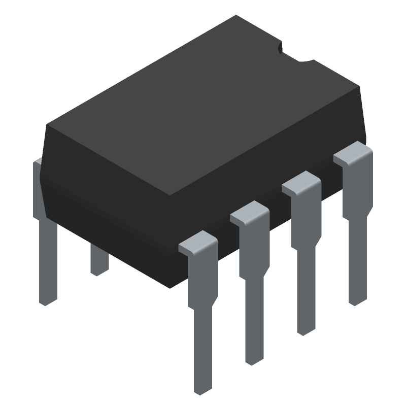 Optocoupler - IC Output, 1 CHANNEL LOGIC OUTPUT OPTOCOUPLER, 10 Mbps, LEAD FREE, DIP-8