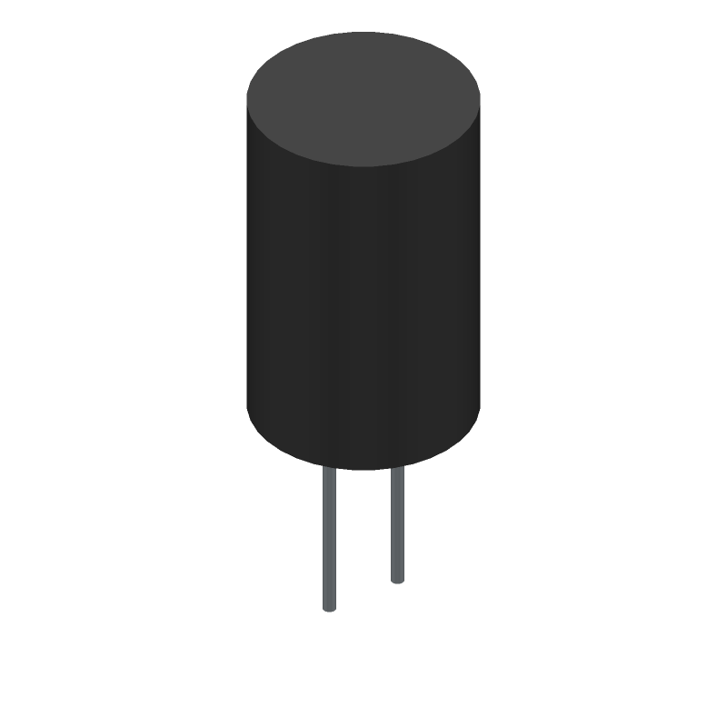 Cap Supercap 1F 2.5V -20% to 80% (8.5 X 13.5mm) Radial 3.5mm 0.5 Ohm 1000h 70°C Bag