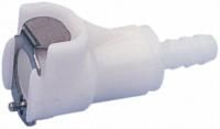 Straight Male Coupling Body - Valved, Free Floating Mount, Acetal