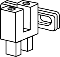Slotted Photointerrupter, 30V VCEO, 50mA IF, NPN, 890nm, 1-Ch