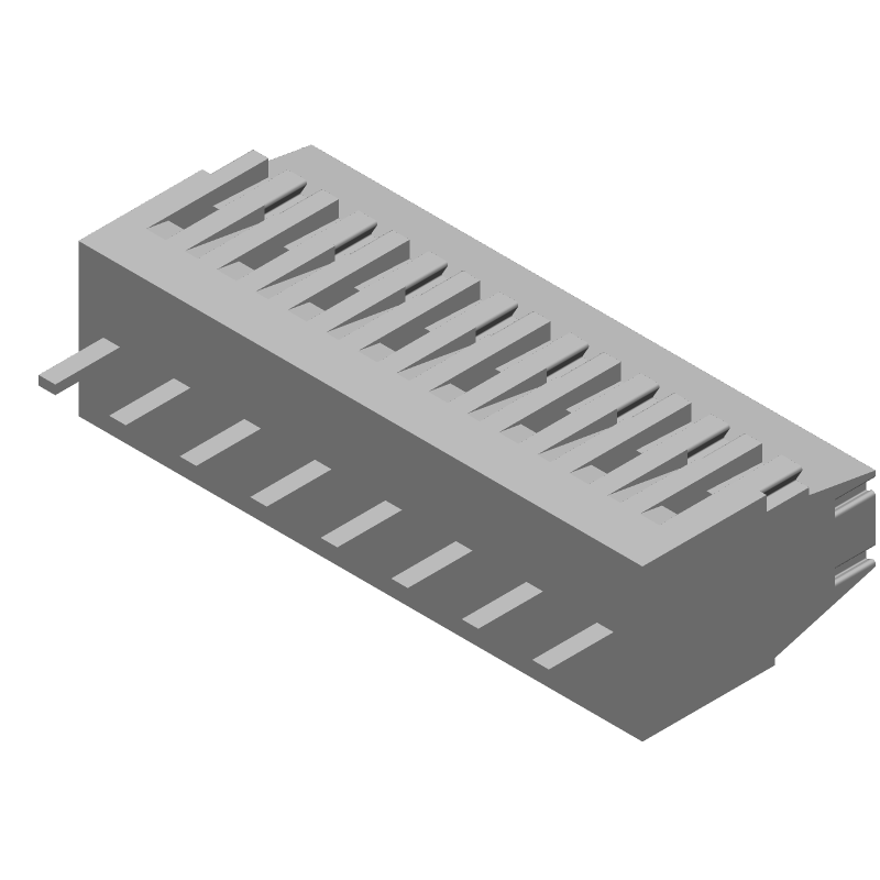 8 Pos 3.81mm Terminal Block, Straight, Solder, 12A, 300V, Green