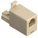 Conn RJ-12/RJ-45 Adapter F/M 8/8 POS ST 1 Port Cat 5