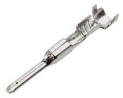 Male Signal Terminal, Crimp, Gold/Tin Plated Bronze, 3A, 250V