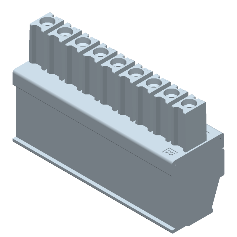 9 Pos 3.5mm Pitch Terminal Block, 11A, 300V, Cable Mount