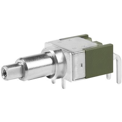 Switch Push Button ON ON SPDT Round Plunger 6A 250VAC 30VDC Alternate Contact Thru-Hole PC Pins