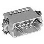 10 Pos 2 Row Rectangular Connector, 16A, 250V, Screw Term