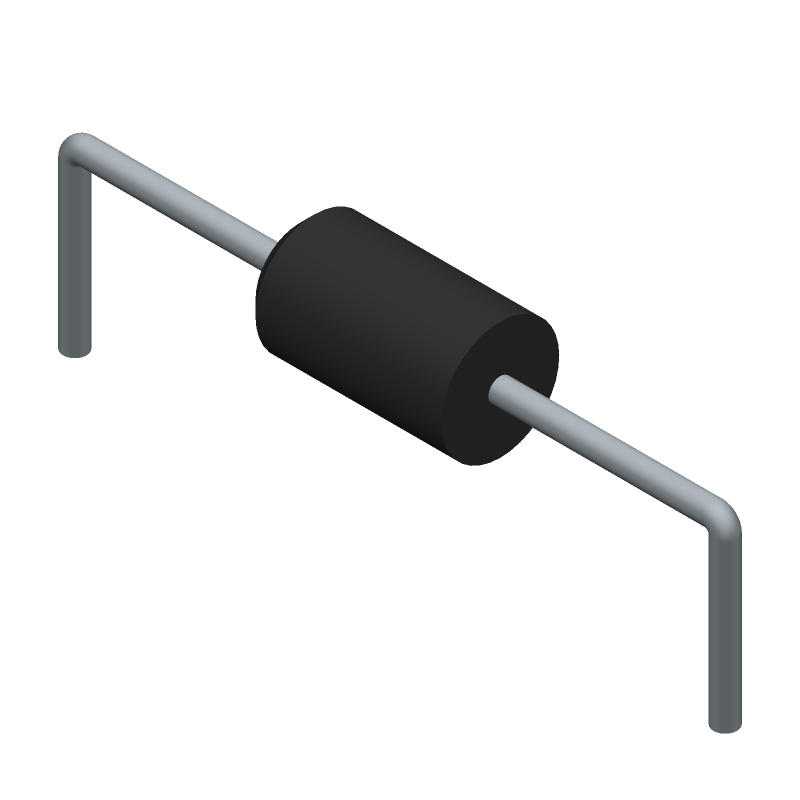 1.5kW Bidirectional TVS Diode, 250V DC, DO-201