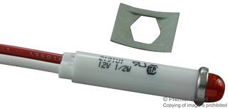 LED IND LIGHT 12V RED