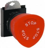 BACO BACO Series, Red Push Button Head, Stop, Turn to Reset, 22mm Cutout