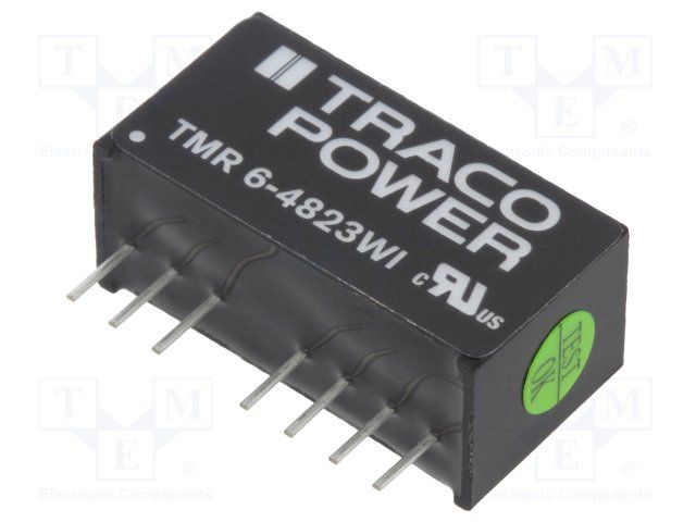 DC/DC converter 18. . .75 VDC 15 VDC 6 W, TMR 6-4823WI, Traco Power