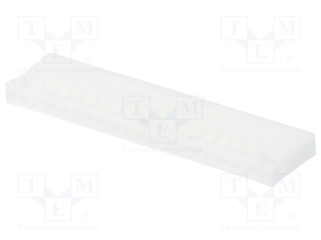 Conn Housing PL 20 POS 2.5mm Crimp ST Cable Mount White Bag