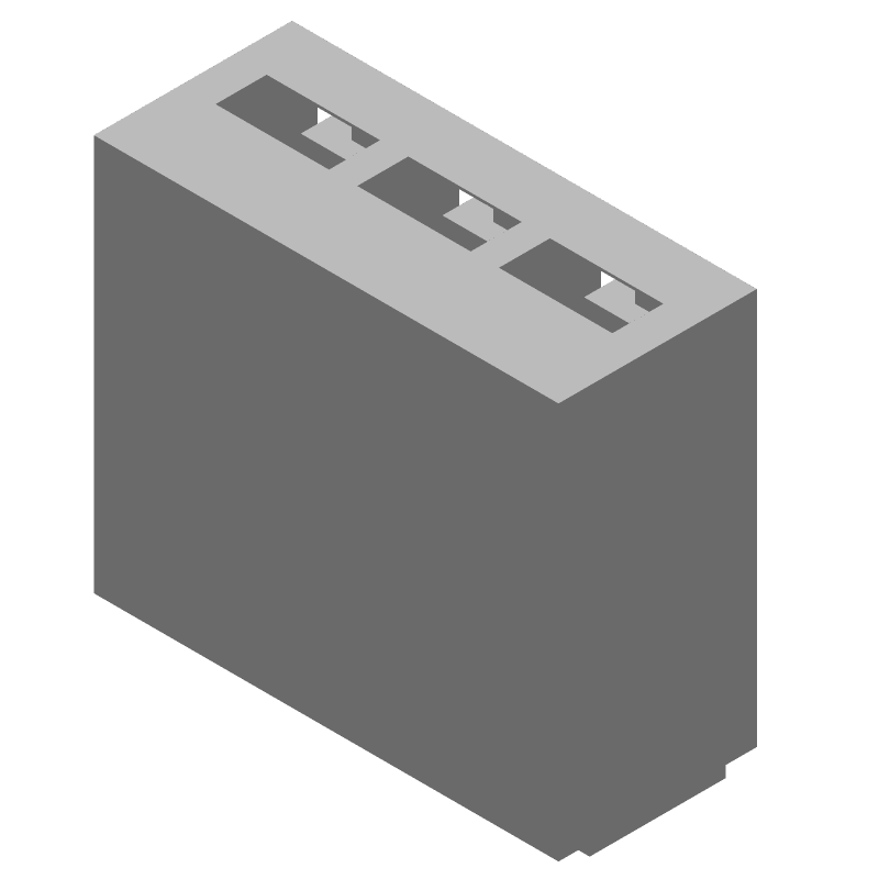 Board Connector, 3 Contact(s), 1 Row(s), Male, Straight, Solder Terminal,