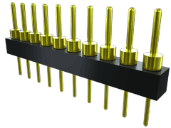 Conn Unshrouded Header HDR 16 POS 2.54mm Solder ST Top Entry Thru-Hole Tube