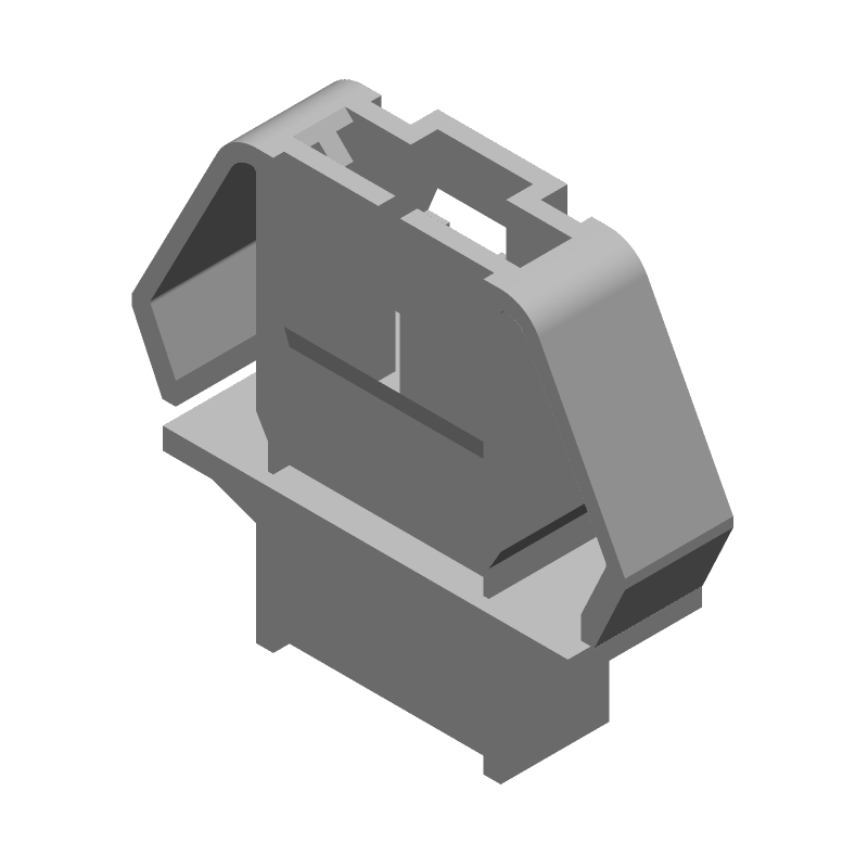 4 Pos Straight Crimp Connector Shroud, 3A, 105°C, Black