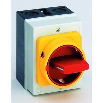 Isolator switch 20 A 1 x 90 ° Yellow, Red Sälzer H212-41300-077M4 1 pc(s)