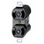 Conn Power RCP 4 POS Screw ST Panel Mount 4 Terminal 2 Port