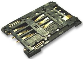 YAMAICHI         FMS006Z-0000-BF             Connector, SIM, Memory Socket, 6 Contacts, Receptacle, 2.54 mm, Surface Mount