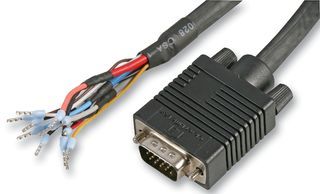 CLEVER LITTLE BOX VGA-FRL-10M Audio / Video Cable Assembly, D Subminiature H/D Plug, VGA, 15 Way, Free Ends, 32.81 ft, 10 m