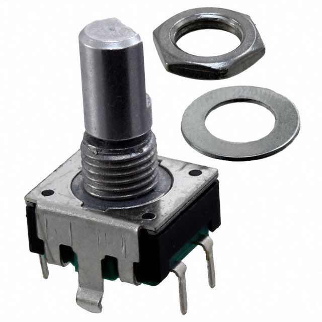 Rotary Encoder, Incremental, Quadrature, 24PPR, Through Hole, Switch