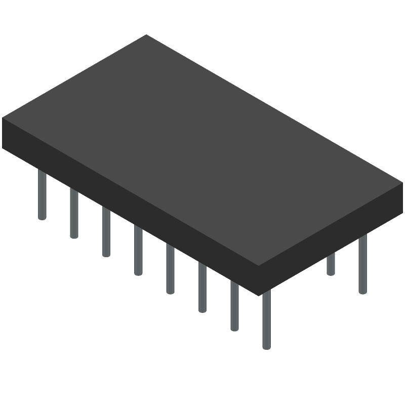16-Pin SOIC to DIP Socket, Gold Plated, 2.54mm Pitch
