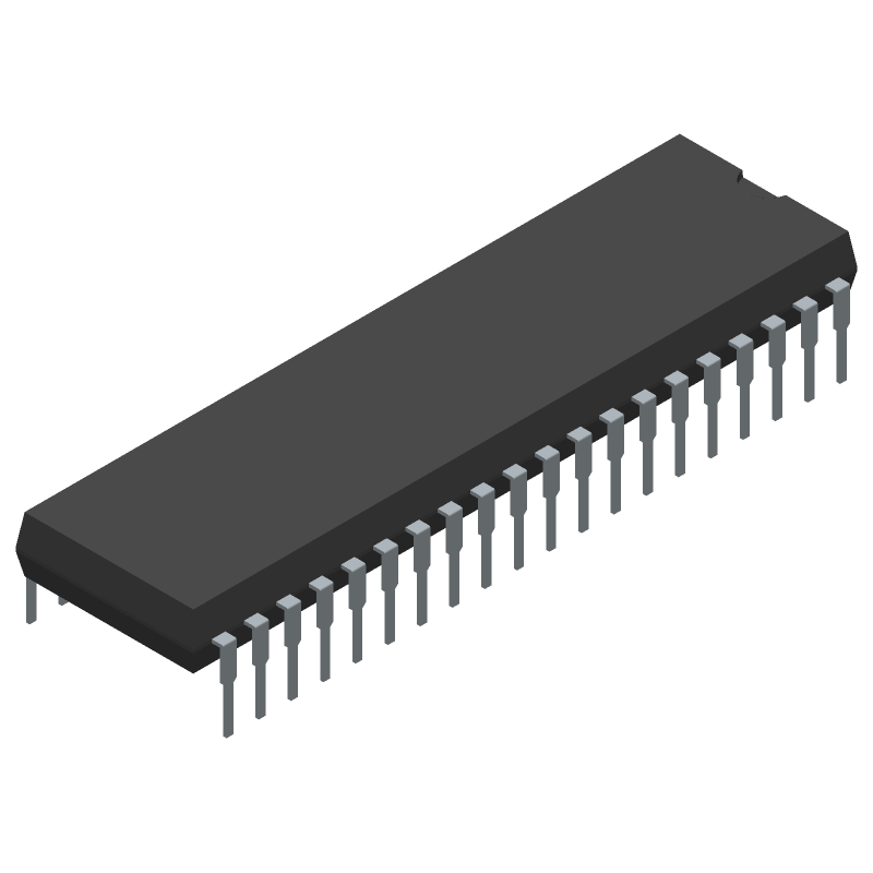 LCD Driver IC, 32 Segments, 1MHz, Serial, PDIP, Through Hole