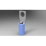 Rectangular Terminal, 14-16AWG, Copper/Tin, Insulated, Blue