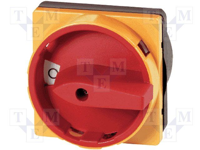 Interrupteur général, 3p, 315A, poignée rouge-jaune, verrouillable, montage encastré