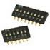Switch DIP ON OFF SPST 10 Recessed Slide 0.025A 24VDC Gull Wing 1000Cycles 1.27mm SMD T/R