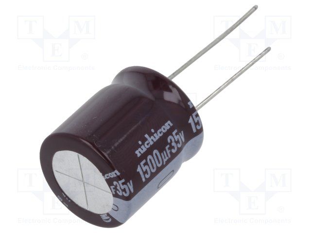 1500uF 35V Radial Aluminum Electrolytic Capacitor