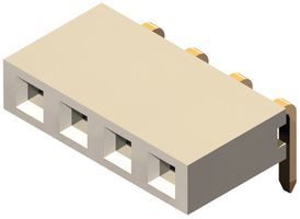 Conn Socket Strip SKT 4 POS 2.54mm Solder RA Thru-Hole Box