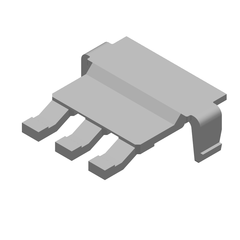 3-Position Female IDC Header, 2.54mm Pitch, 105°C, Non-RoHS