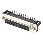 Connector D-subminiature Female 25 Position 2.77mm Solder Ri