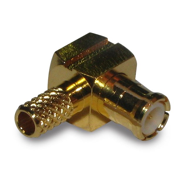 RF MCX Plug, Male, Right Angle, 6GHz, 50R, Gold