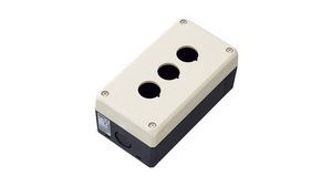 Pushbutton Enclosure;  3 Hole;  22mm;  Polycarbonate;  NEMA4;  IP65;  Beige;  FB Series