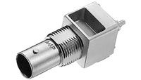 RF Connector BNC RCP 50R Male Straight Solder Thru-Hole