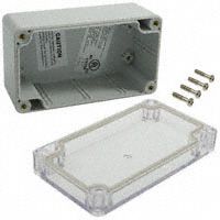 BOX PLASTIC GRAY 4.53L X 2.56W