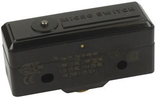 BASIC SWITCH, PIN PLUNGER, SPDT, 10A, 250V; Product Range:-; Contact Configuration:SPDT; Microswitch Actuator:Pin Plunger; Switch Terminals:Screw; Contact Current Max:15A; Contact Voltage AC Nom:250V; Operating Force Max:5.56N ;RoHS Compliant: Yes