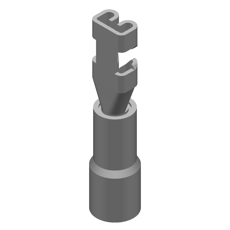 Quick Disconnect Terminal, Brass, Tin, Red Nylon, 18-22AWG