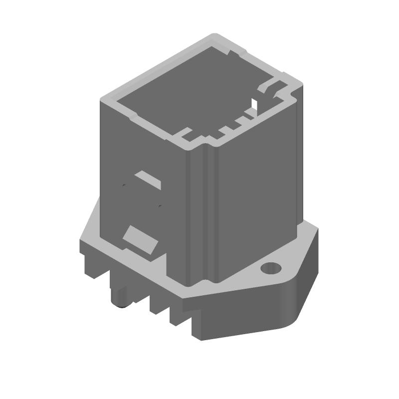 6 Pos Power Connector, 2.54mm Pitch, Solder, Straight, Male