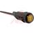 Indicator, Pnl-Mnt; 1/2" INCANDESCENT SNAP, 6"LEADS, 28V, AMBER LENS