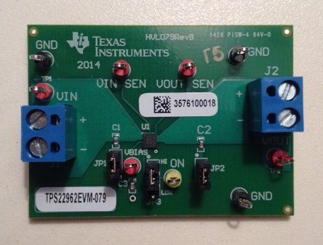 TPS22962 Load Switch Evaluation Module