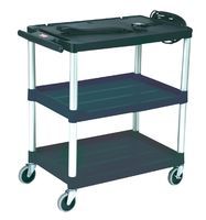RUBBERMAID 	   	9T28-00 	   	CART, 3-SHELF, 150LB, AUDIO VISUAL