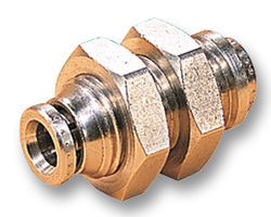 NORGREN         100290600             Pneumatic Fitting, Push In, Bulkhead Adaptor, 6 mm, 6 mm, M14 x 1.5