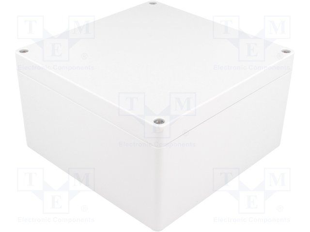 BOX ABS GRAY 6.3"L X 6.3"W