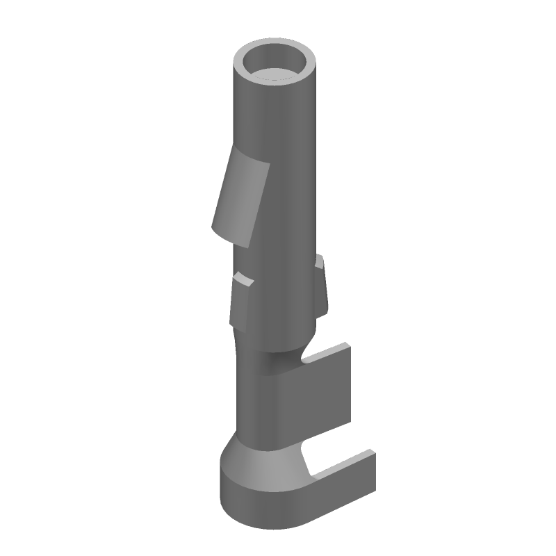 Female Socket Contact, 15A, Crimp, 14-20AWG, Tin Plated Brass