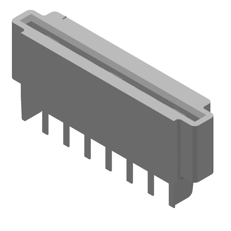 7 Pos 2.54mm Pitch Wire-to-Board Header, Female, Straight, 250V, 105°C