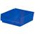Storage Bin;  Polypropylene;  Blue;  11-5/8 in. L X 11-1/8 in. W X 4 in. H